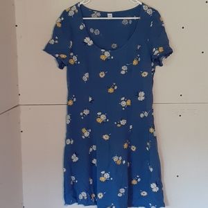 Old Navy Blue Floral  dress